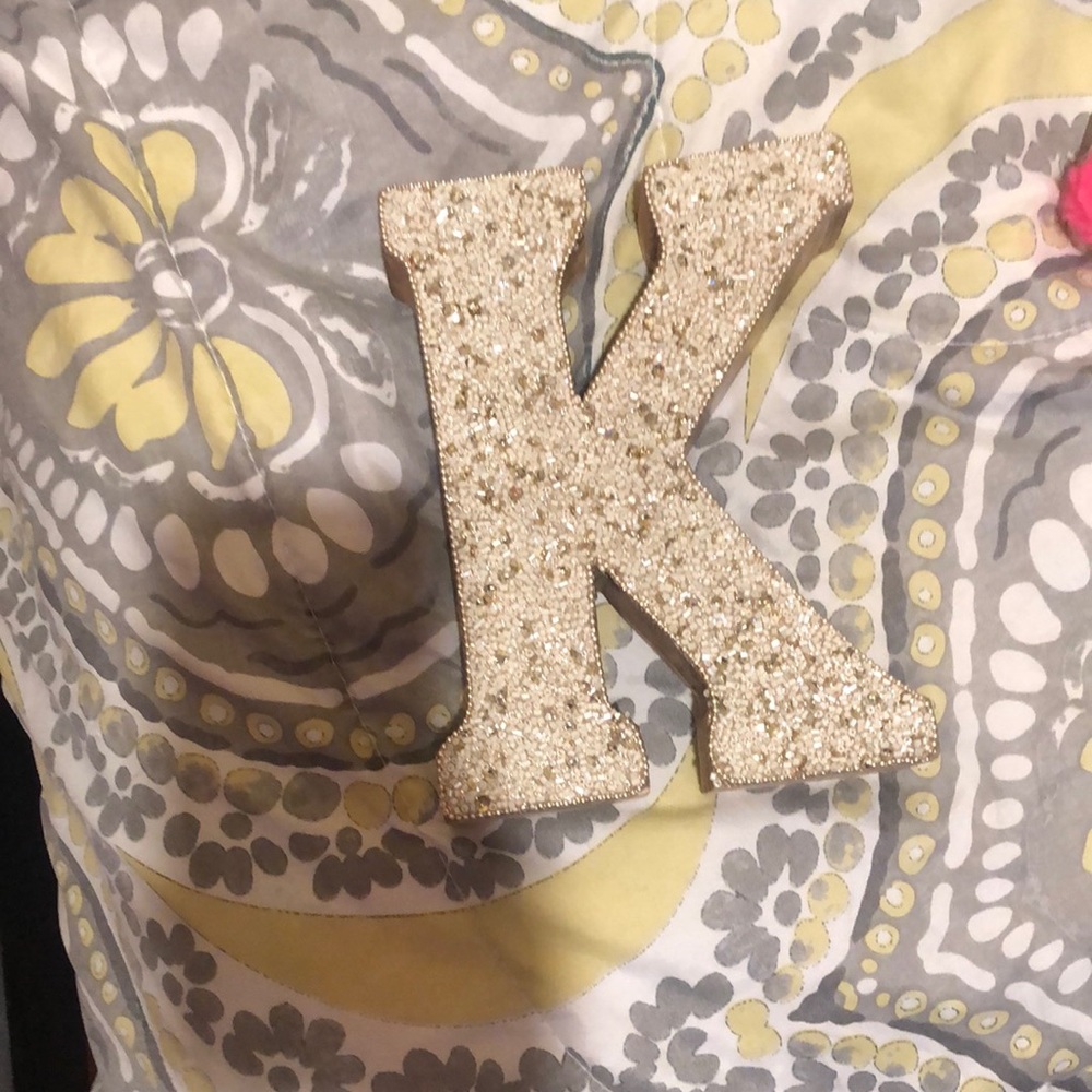 K wood letter
